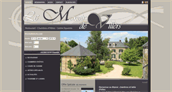 Desktop Screenshot of manoir-de-villers.com
